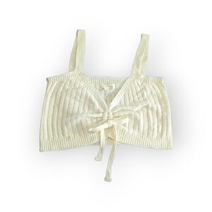 Cloud Ten Knit Crop Tank Cream Size Small